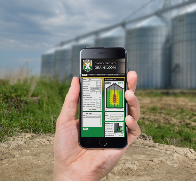 Wireless Grain Monitoring Grain Storage Management GrainX