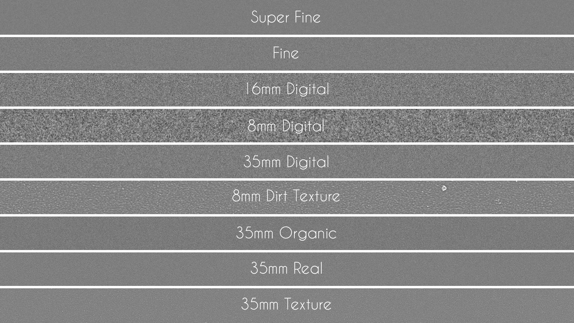 1080p Film Grain Pack 2.0 GRAINZILLA Make Digital Video Look Like
