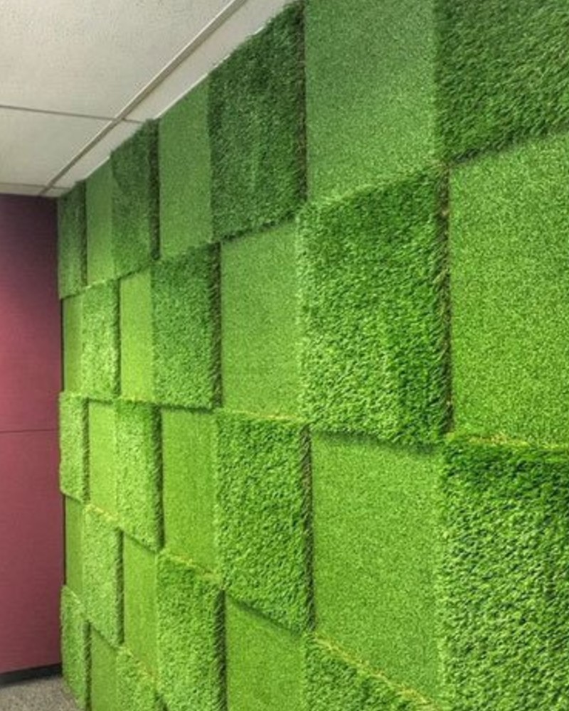 100 Grama verde Grama artificial para uso residencial y urbanístico