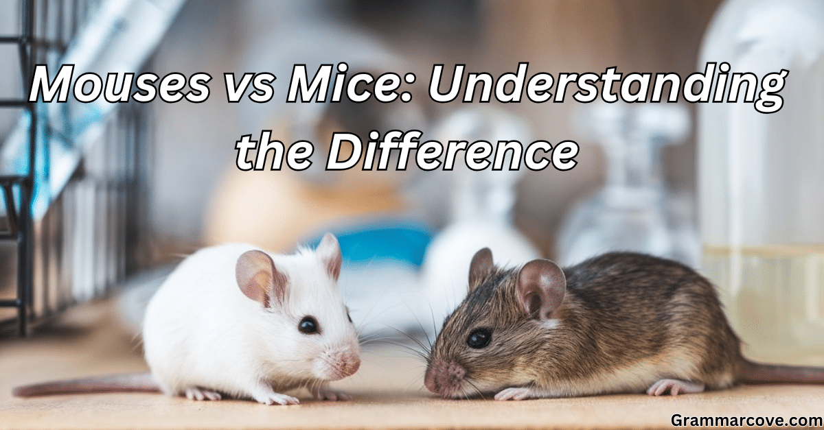 Mouses Vs Mice Whats The Correct Plural Of Mouse Grammar Cove
