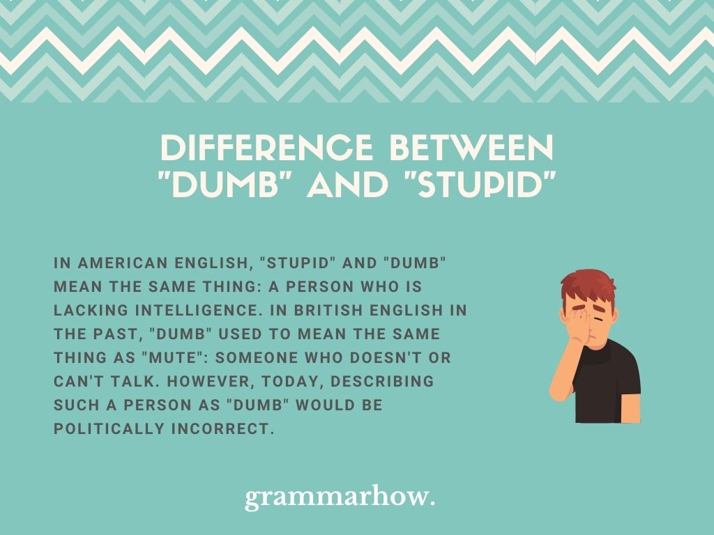 Difference Between "Dumb" And "Stupid" (11 Helpful Examples)