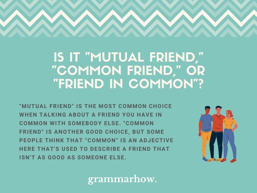 “Mutual Friend” vs. Friend” vs. “Friend In Common”