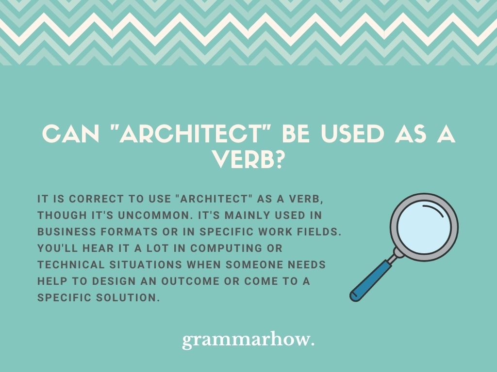 Can "Architect" Be Used as a Verb? (Helpful Examples) TrendRadars