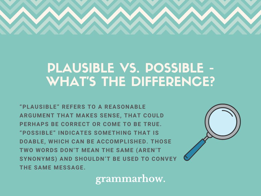 Plausible vs. Possible What's the Difference? (Examples) TrendRadars