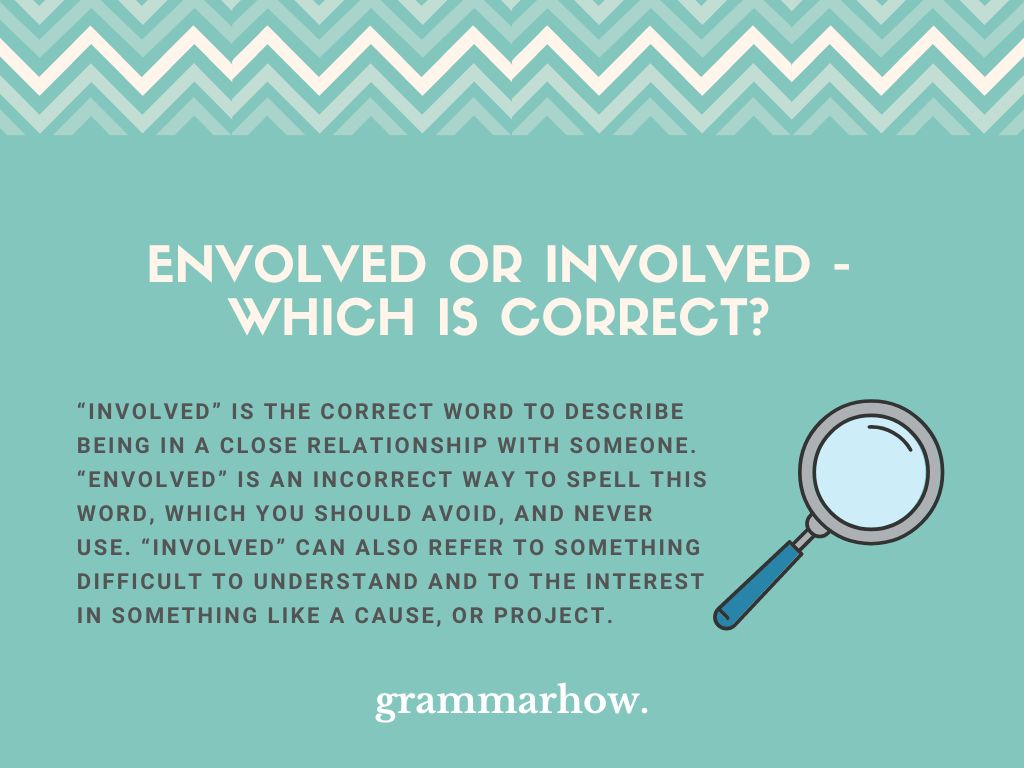 Envolved or Involved - Which Is Correct? (With Examples)