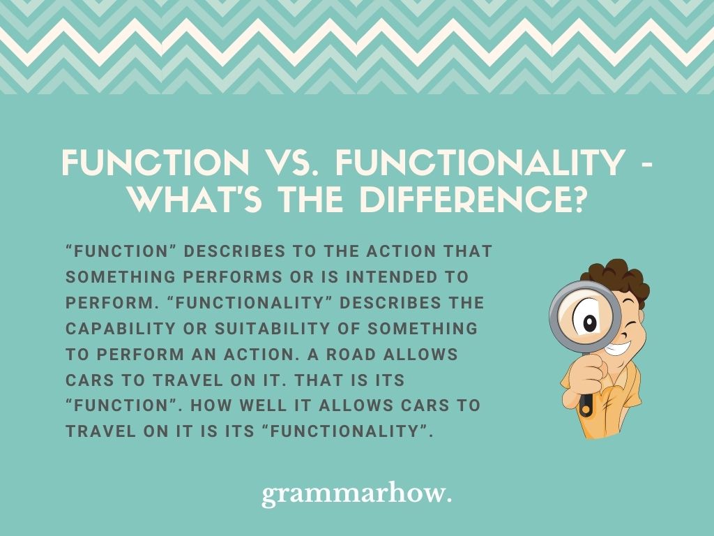 Function vs. Functionality What's the Difference?