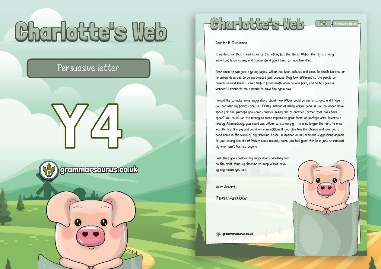 Year 4 Model Text Persuasive Charlotte's Web ( gbsct P4 , 3rd Grade