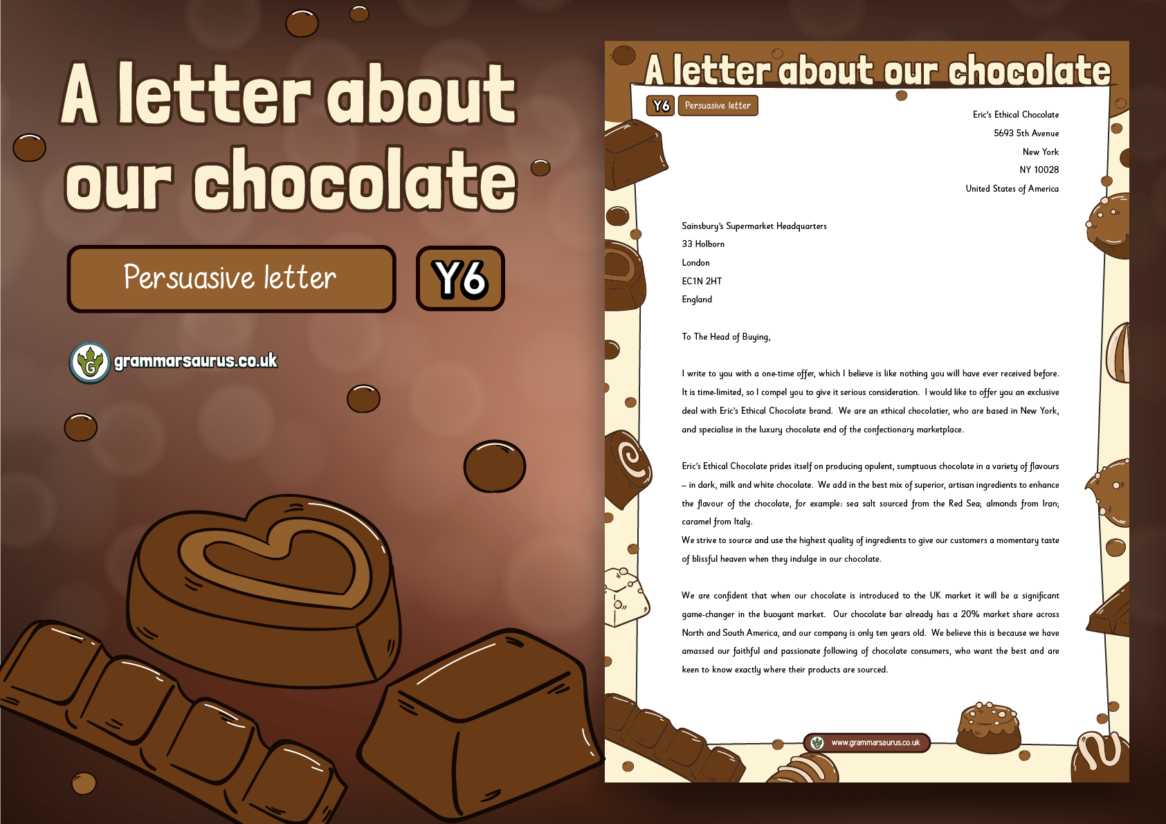 Year 6 Model Text Greater Depth Formal Persuasive Letter Grammarsaurus