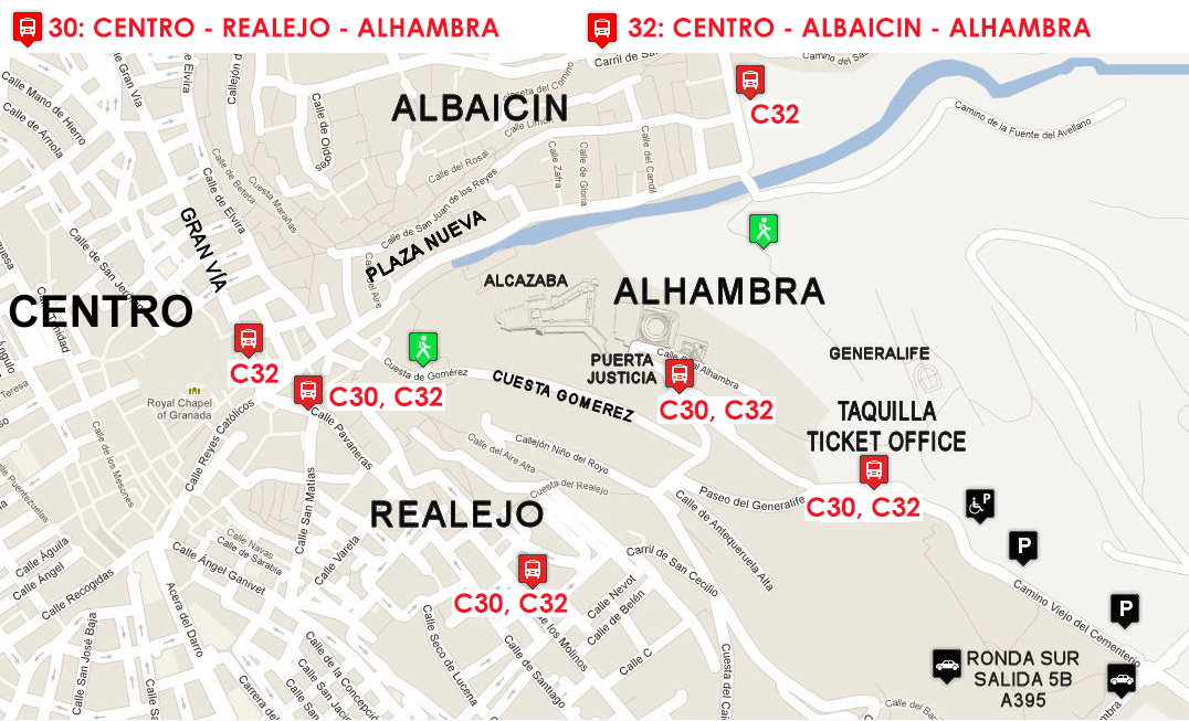 Alhambra Map