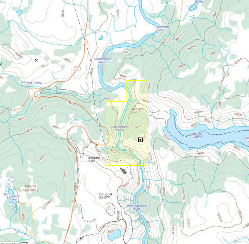 Granby Gold Inc. Copper Hill Claims, Princeton Area