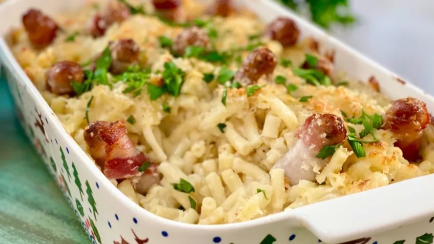 Pigs in Macaroni Cheese Grandads Cookbook