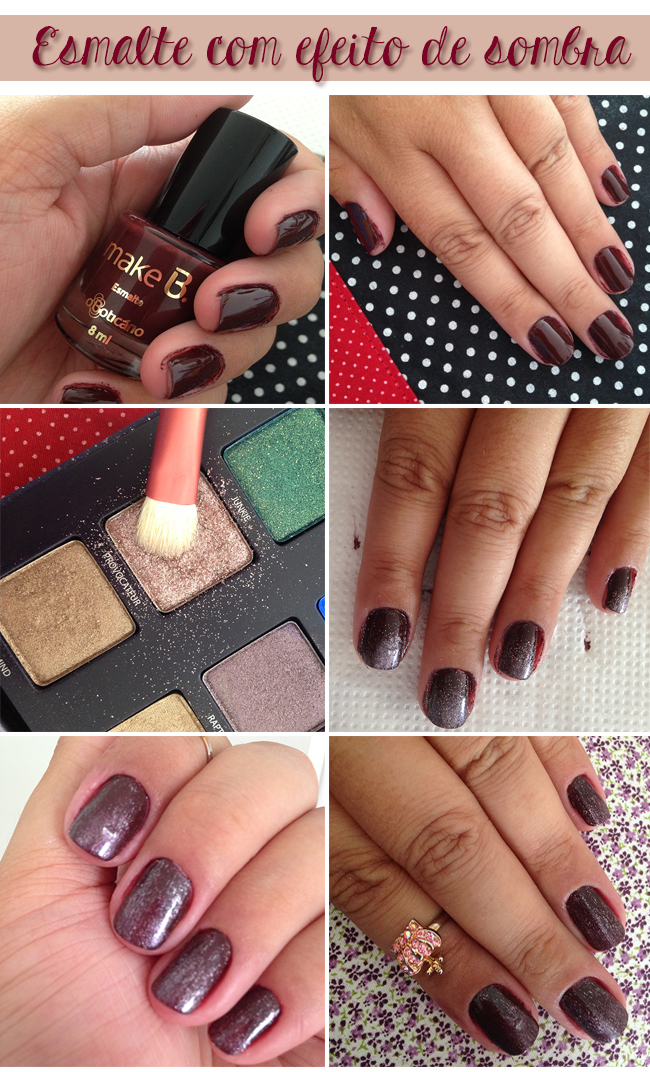 Como usar sombra no esmalte Grandes Mulheres