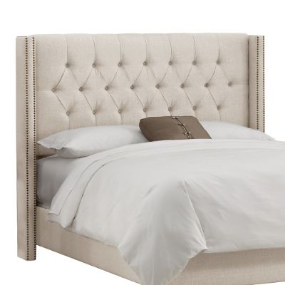 Diamond Tufted Wingback Headboard Grandin Road