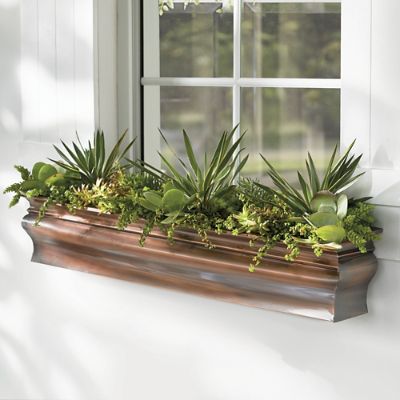 Lena Copper Window Box Grandin Road