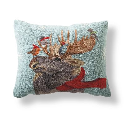 Moose Winter Wonderland Pillow Grandin Road