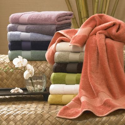 Cotton and Bamboo Rayon Sixpiece Towel Set Grandin Road
