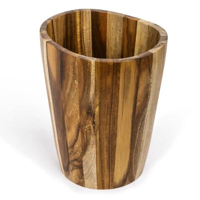 Acacia Wood Waste Basket