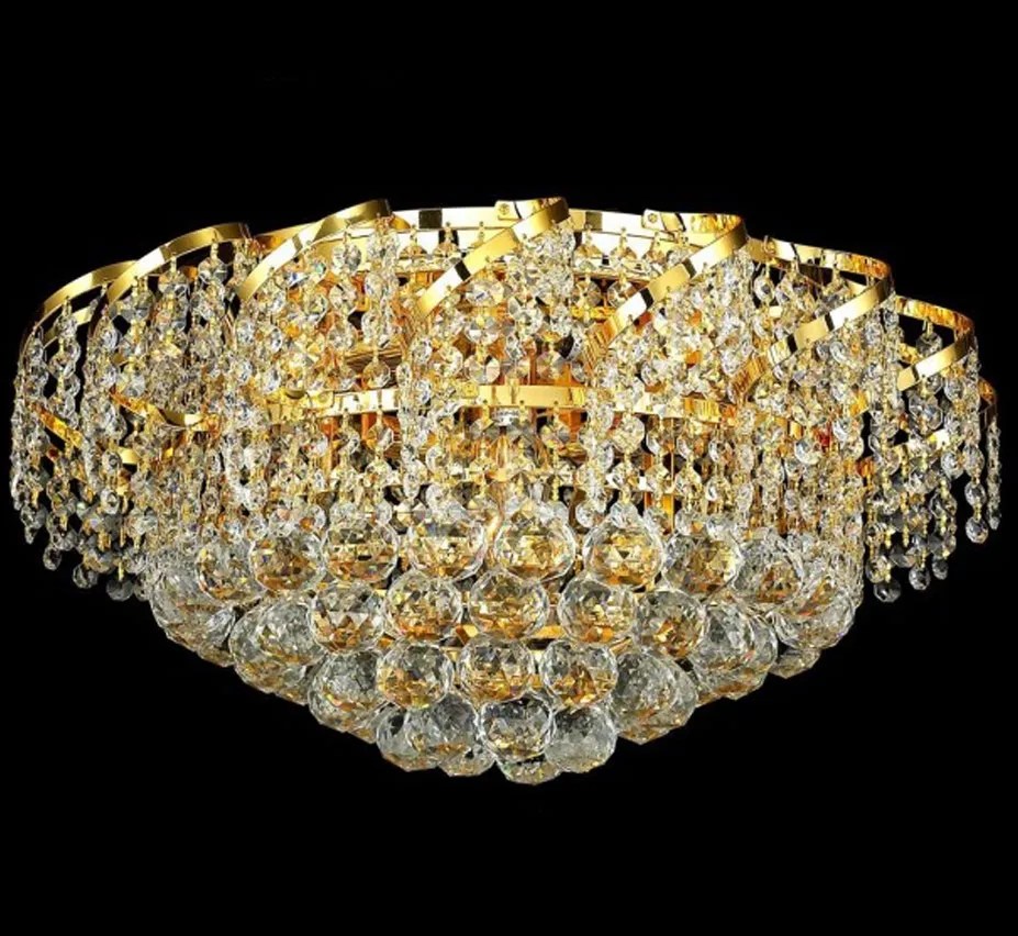 Bellenus Collection 20″ Dia Large Crystal Flush Mount Ceiling Light