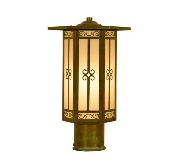 Grand Light » Lily 13″ H Arts & Crafts Outdoor Post Light