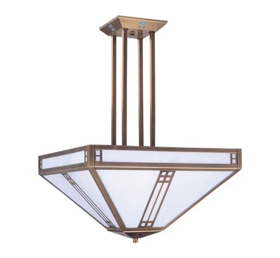 Grand Light » Prairie 18″ Dia Medium Arts & Crafts Pendant Light