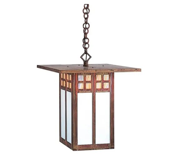 Glasgow 21" H Arts & Crafts Outdoor Hanging Light Grand Light
