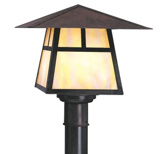Carmel 11" H Arts & Crafts Outdoor Post Light Grand Light