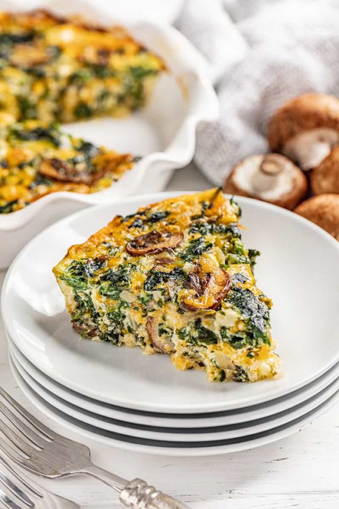 EASY CRUSTLESS SPINACH QUICHE