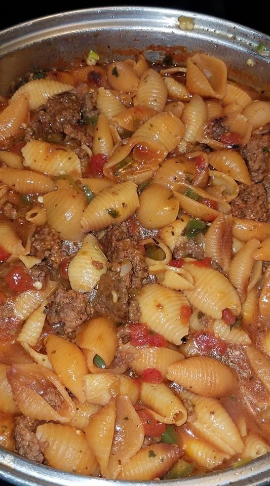 Pasta Shells With Ground Beef Recipe Grandma's Things