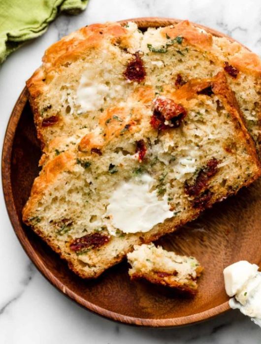 Asiago & SunDried Tomato Quick Bread Grandma's Things