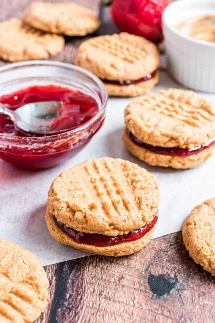 Peanut Butter and Jelly Sandwich Cookies Grandma's Things