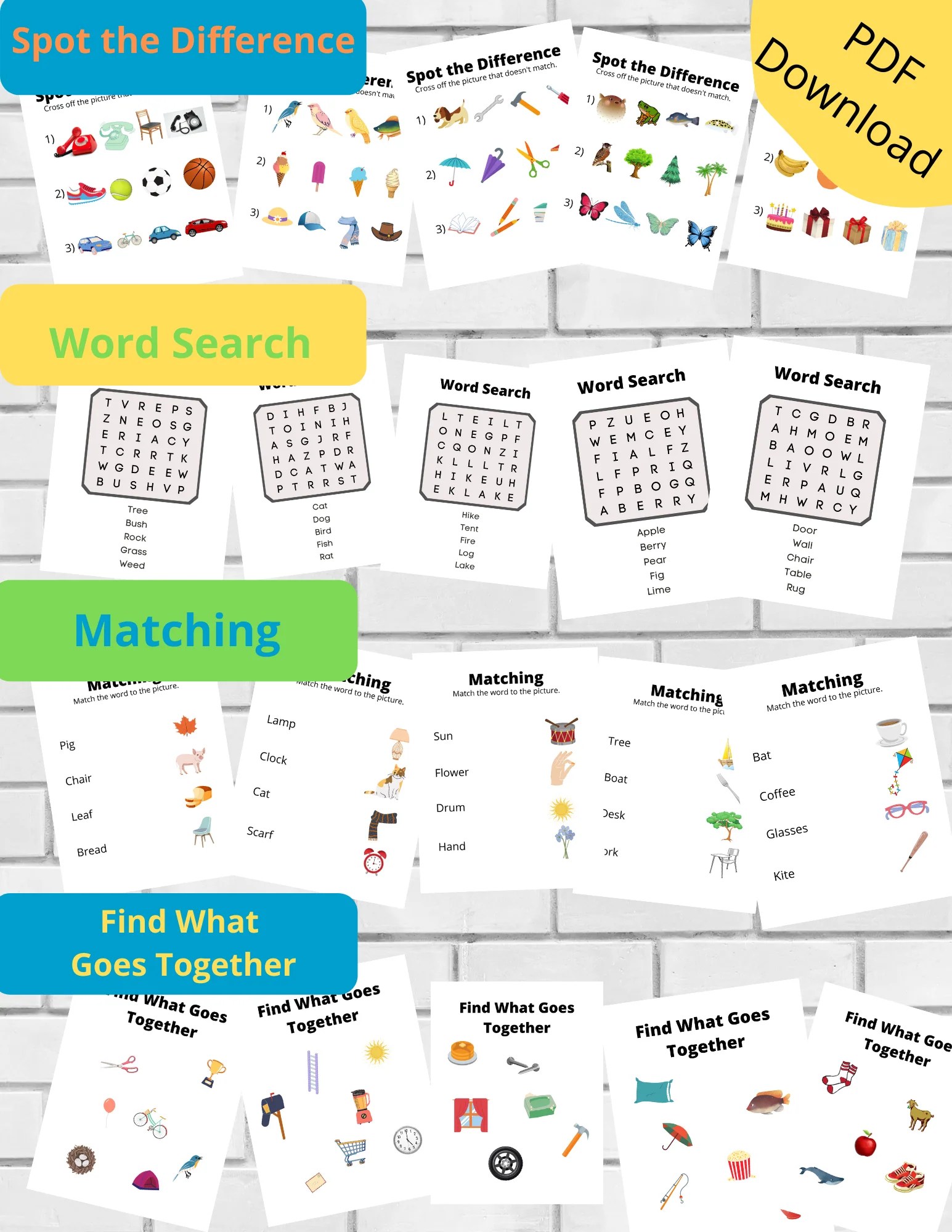 Printable Activity Pages for Seniors – GrandMinds