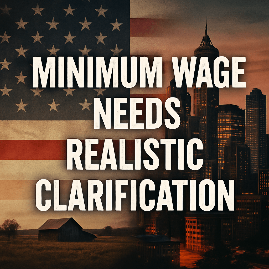 Minimum Wage Needs Realistic Clarification Grandpas Rants