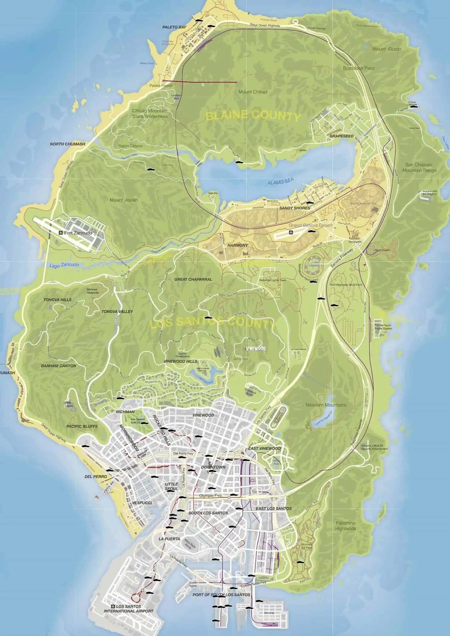GTA Online Stunt Jump Locations Grand Theft Fans