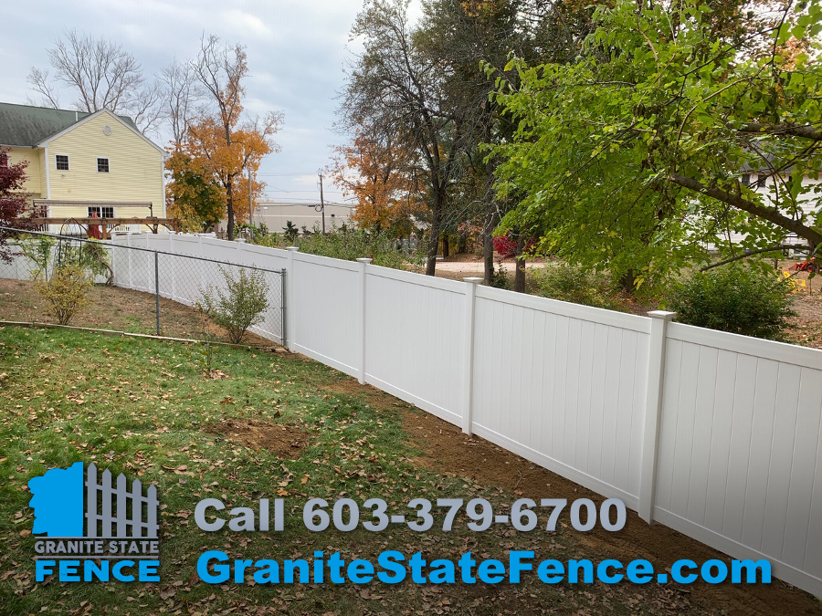 Vinyl Fence Install / Privacy Fencing in Salem, NH Granite State Fence