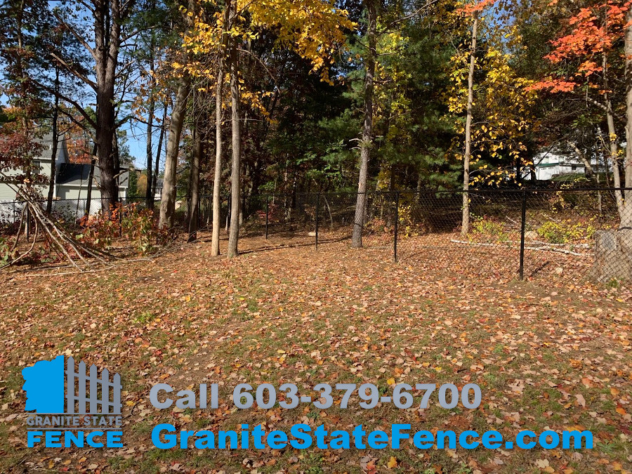 Chain Link Fencing installed in Londonderry, NH. Granite State Fence