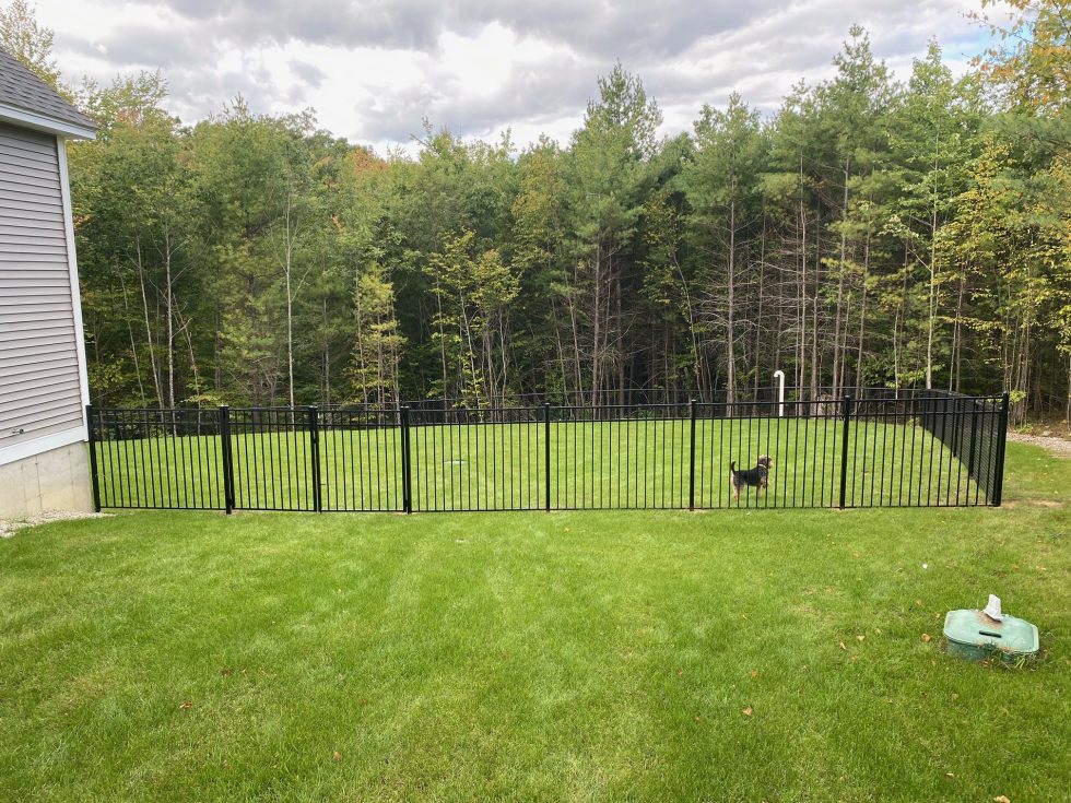 Aluminum Fence installed in Bow, NH. Granite State Fence