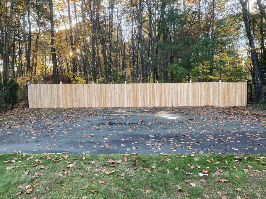 Cedar Fence Installed in Londonderry, NH Granite State Fence