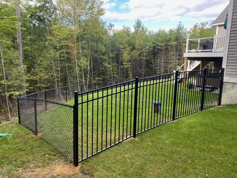 Aluminum Fence installed in Bow, NH. Granite State Fence