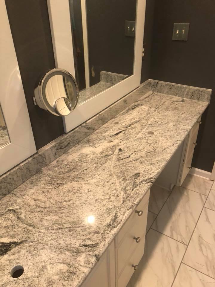 Viscon White Installation Gallery Granite Works of PA