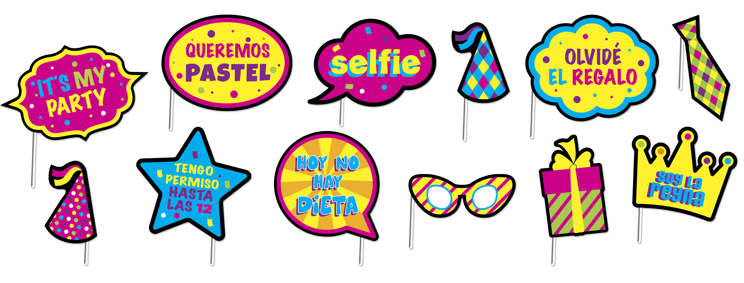 606132 Party Prop Felicidades Neón Granmark