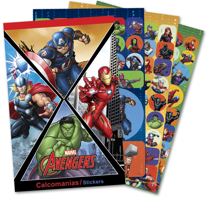 152754 Block de Stickers Avengers Granmark