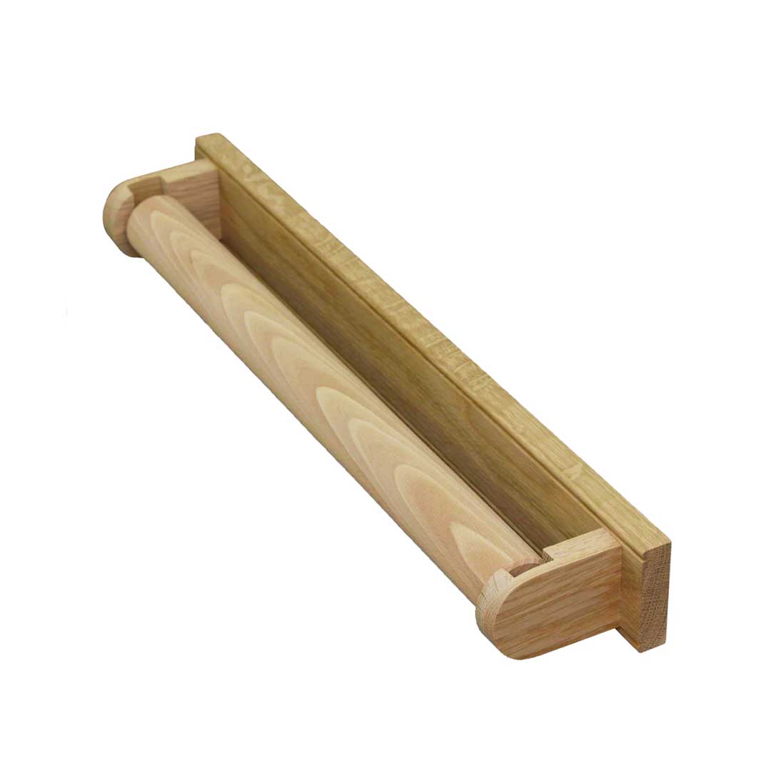 Oak & Beech Roller Towel Holder & roller towel