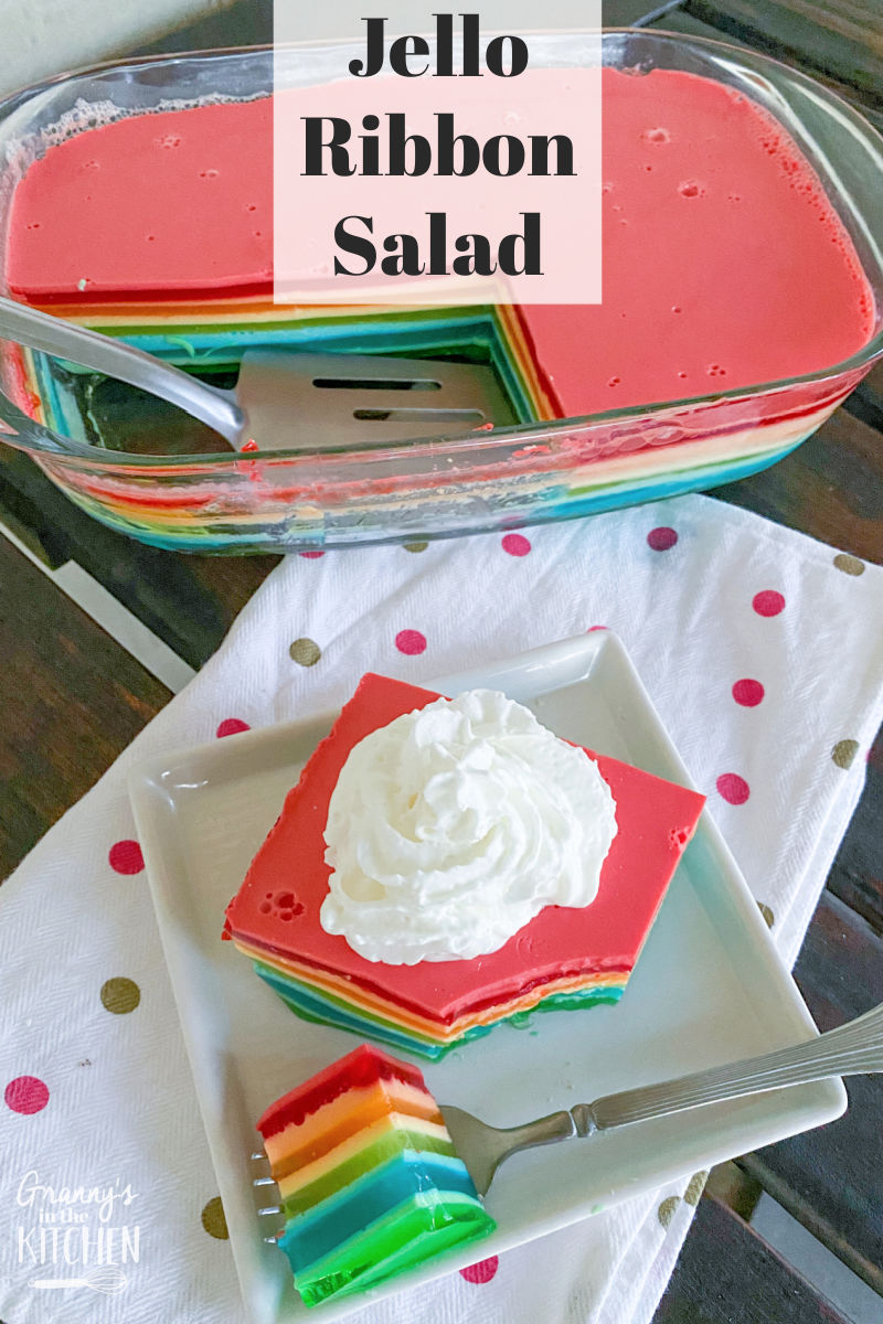 Layered Rainbow Jello (Vintage Recipe) Granny's in the Kitchen