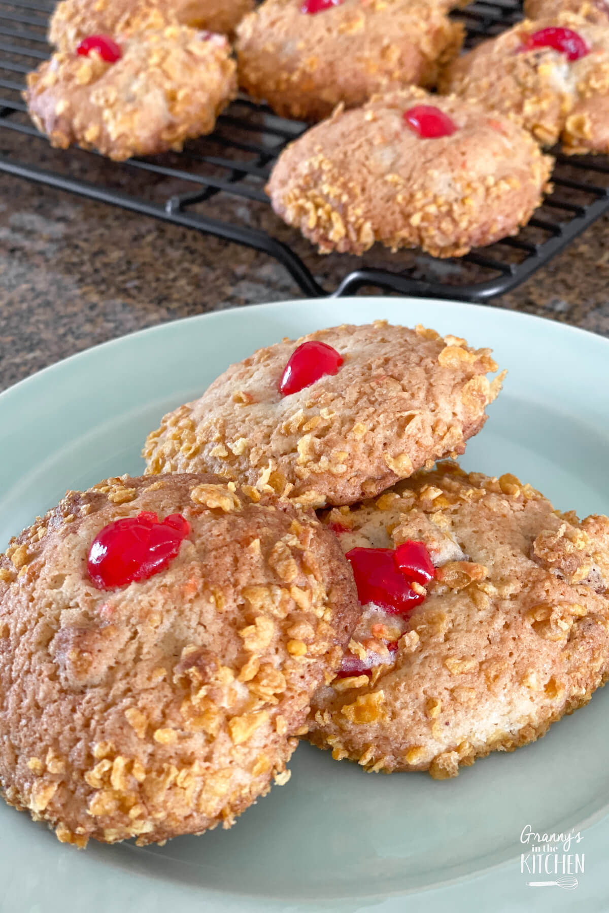 Cherry Wink Cookies Granny's in the Kitchen
