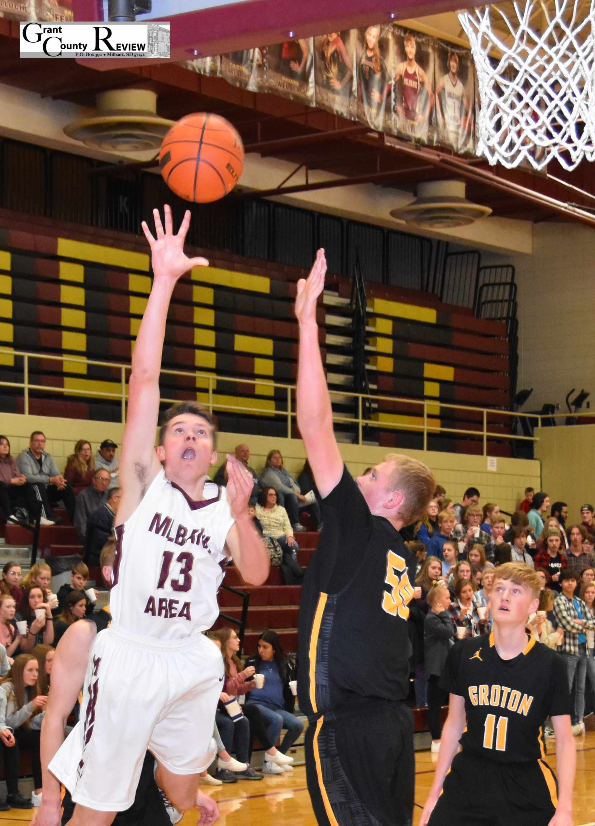Milbank Area Boys Basketball vs Groton Area Grant County Review