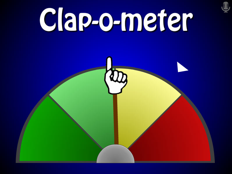 Clapometer (applause meter) free download for PC and Mac Grant Gibson