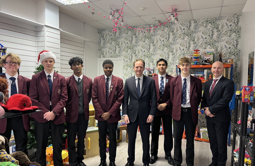 MP visits The King’s School annual Toy Bank in Centre