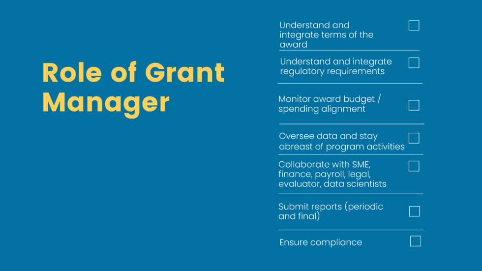 Exploring the Roles of the Grant Writer and the Grant Manager Grants