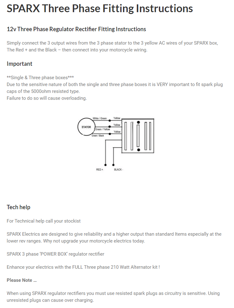 Commando Wiring Diagram + Boyer + Sparx 3 phase