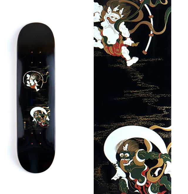 Get Noticed On Handmade Urushi Lacquer Skateboards In Traditional